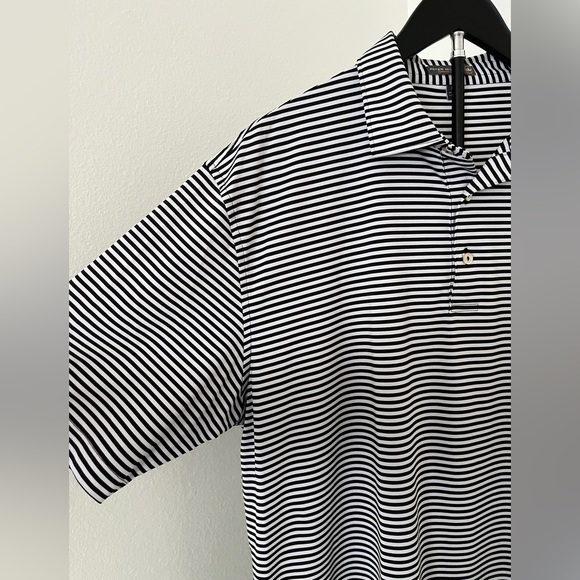 ⛳🏌️‍♂️ Peter Millar Summer Comfort Striped Golf Polo | Men’s XL - Picture 4 of 11